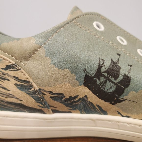 Dogo Lost at Sea Vegan Leather Kids Sneakers Shoes Size 33 (US 2) Made in Turkey - Picture 7 of 11